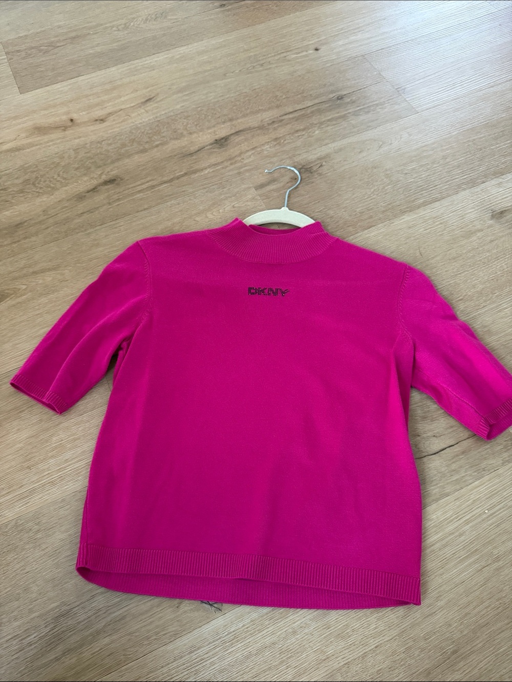 DKNY Jeans
Petite Mock-Neck Embellished-Logo Sweater - Picture 3 of 4